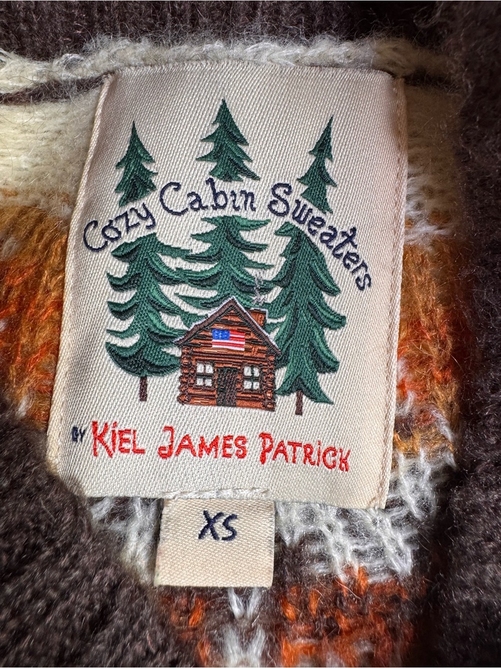 Kiel James Patrick Sz XS Fair Isle Christmas Cookie Reindeer Cozy Cabin Sweater - Picture 8 of 9